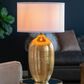 A&B Home Anita Table Lamp with Collapsible Shade in Gold, , large