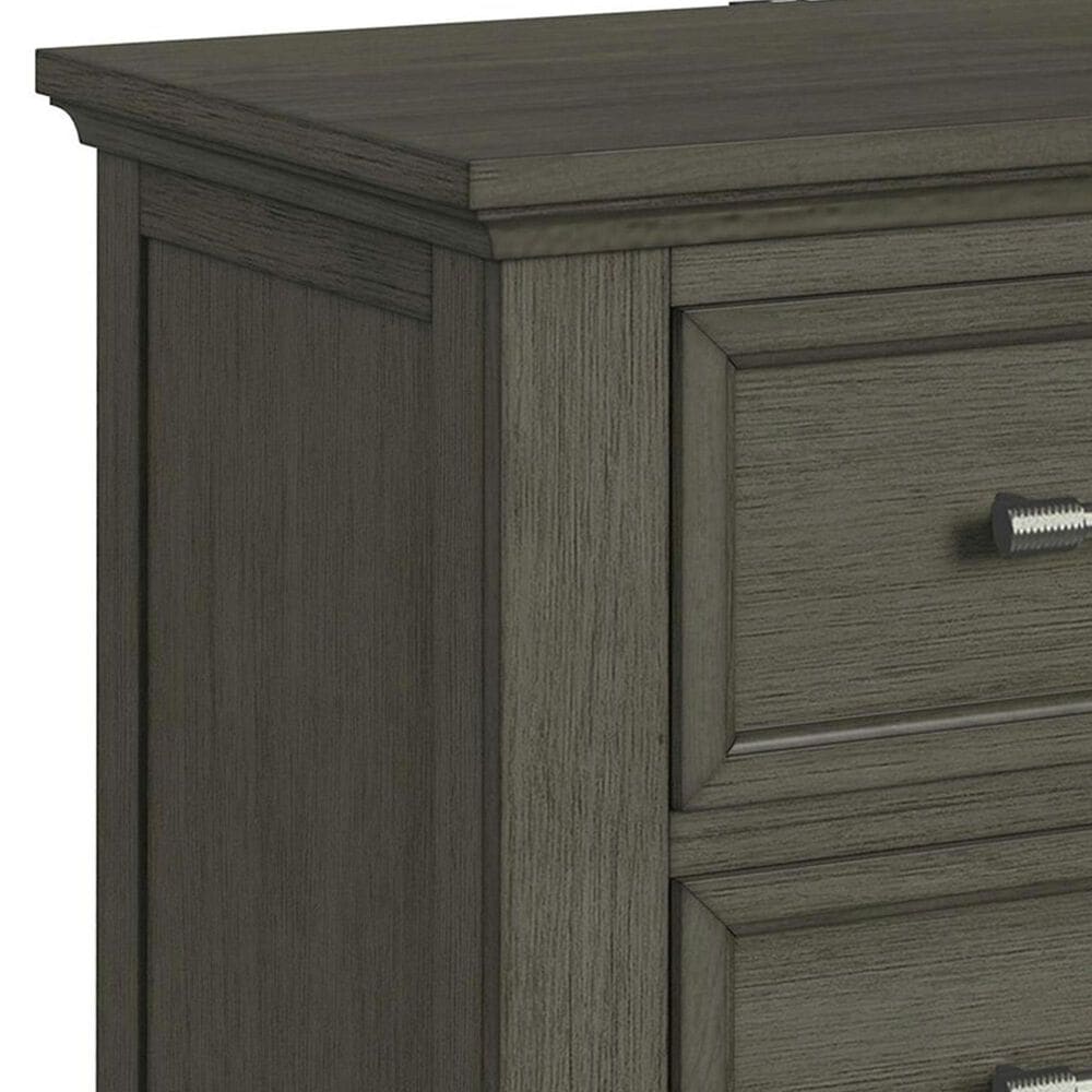 Mayberry Hill Canterbury King Storage Bed with Two Nightstands in Grey, , large