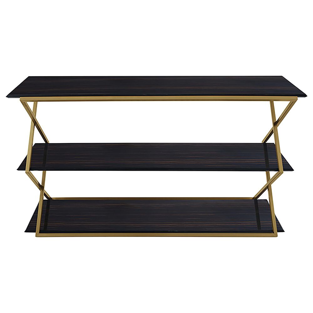 Blue River Westlake Console Table in Brushed Gold, , large