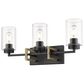 Golden Lighting Tribeca 3-Light Bath Vanity in Matte Black and Gold, , large