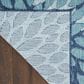 Nourison Garden Oasis GOA06 Navy 3" x 5" Indoor/Outdoor Area Rug, , large