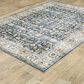 Oriental Weavers Charleston Distressed CHA05 5" x 7" Blue Area Rug, , large