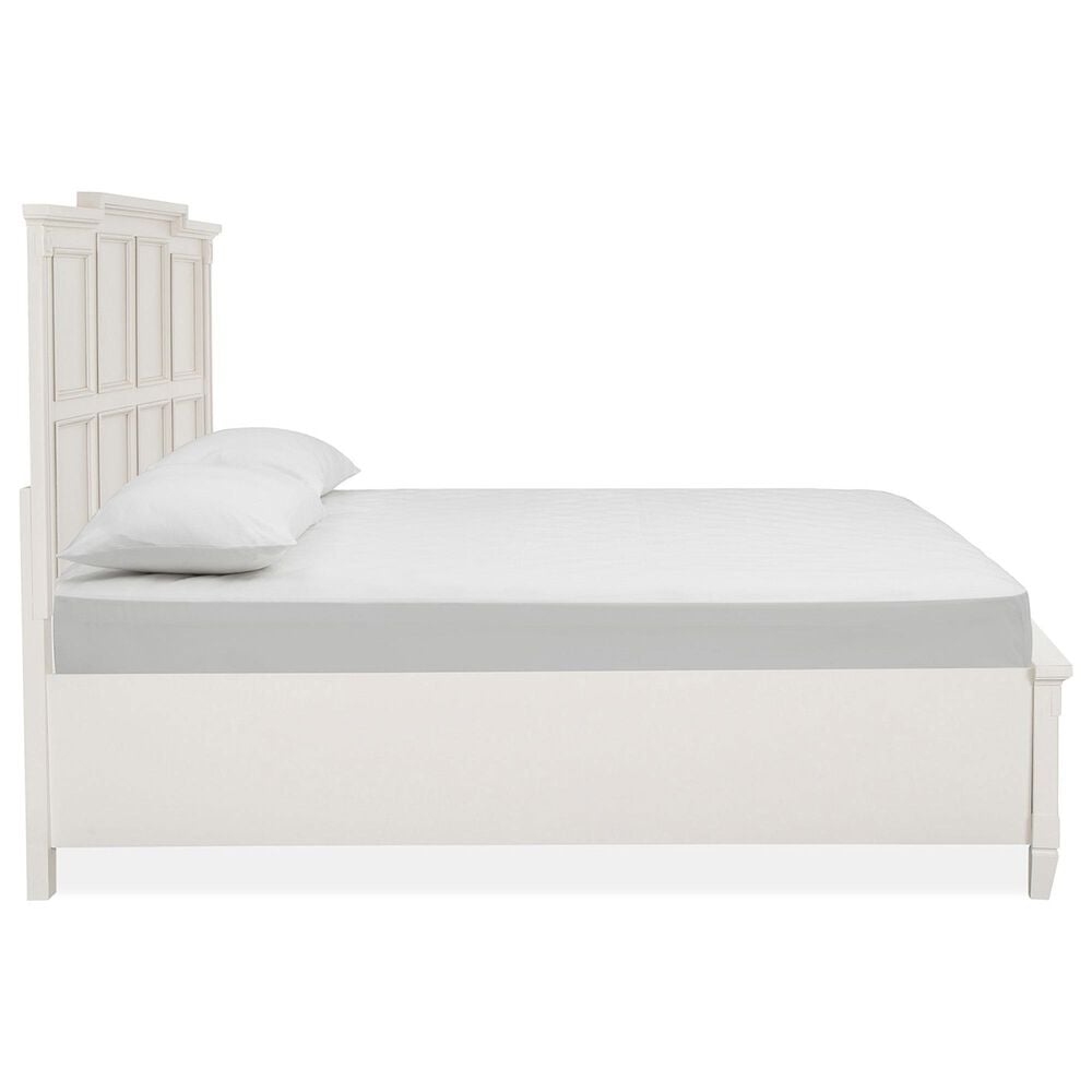 Nicolette Home Willowbrook Queen Storage Bed with Two Nightstands in Egg Shell White, , large