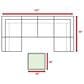 Hearth and Haven 7-Piece Outdoor L-Shaped Sectional Set in Gray, , large