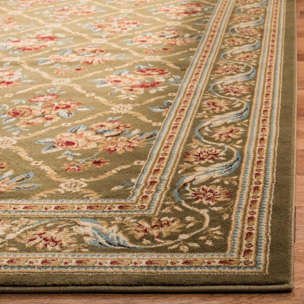 Safavieh Lyndhurst LNH556 2&#39;3&quot; x 8&#39; Green Runner, , large