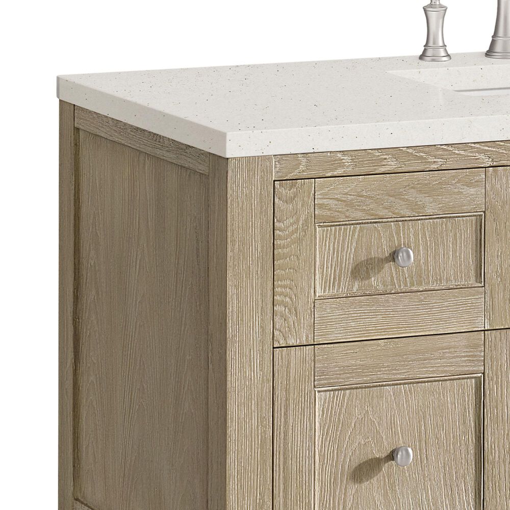James Martin Vanities Breckenridge 48&quot; Single Vanity in Whitewashed Oak with 3 cm Lime Delight Quartz Top, , large