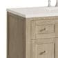 James Martin Vanities Breckenridge 48" Single Vanity in Whitewashed Oak with 3 cm Lime Delight Quartz Top, , large