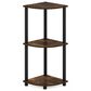 HOMLUX Turn-N-Tube 3-Tier Corner Bookshelf in Amber Pine and Black, , large