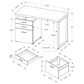 Monarch Specialties 48" Computer Desk in Dark Taupe, , large