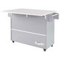 HOMLUX 51" Kitchen Island with Trash Can Storage Cabinet in Grey, , large