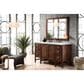 James Martin Vanities Addison 60" Single Bathroom Vanity in Mid Century Acacia with 3 cm Ethereal Noctis Quartz Top and Rectangular Sink, , large