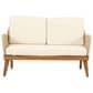 Hearth and Haven 4-Piece Outdoor Chat Set with Teak Coffee Table in Beige, , large