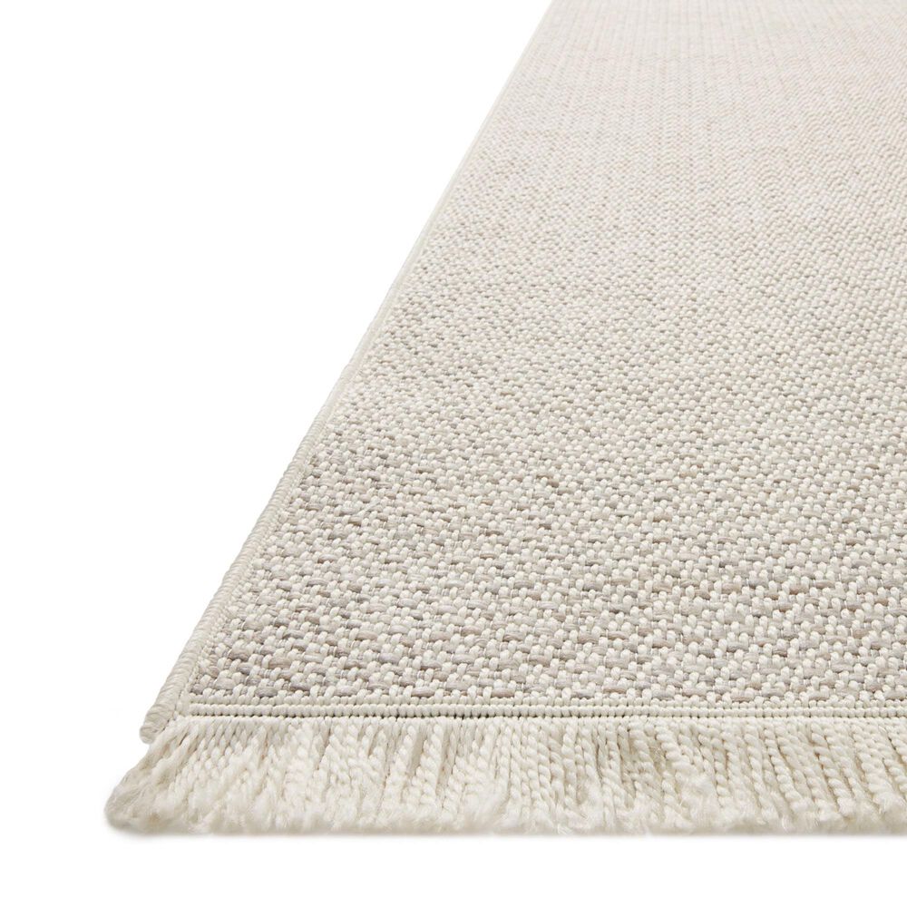 Amber Lewis x Loloi Malibu MAB-01 2&#39;3&quot; x 3&#39;9&quot; Ivory and Dove Indoor/Outdoor Area Rug, , large