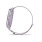 Garmin Approach J1 43mm Junior Golf GPS Smartwatch in Silver Aluminum Bezel with Lilac ComfortFit Fabric Band, , large