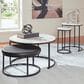 Ashley Jusmour 4-Piece Occasional Nesting Table Set in Black and White, , large