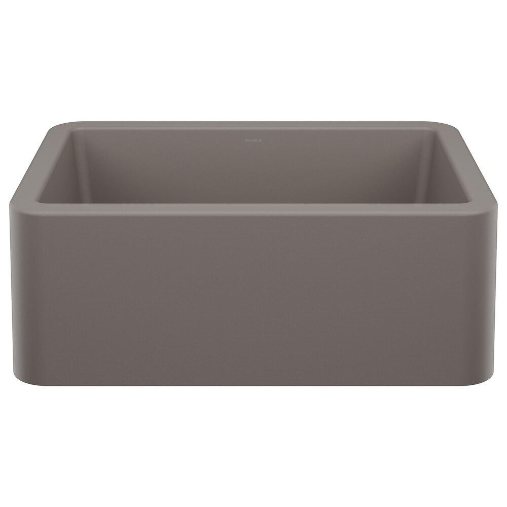 Blanco Ikon 27&quot; Apron Single Bowl Kitchen Sink in Volcano Gray, , large