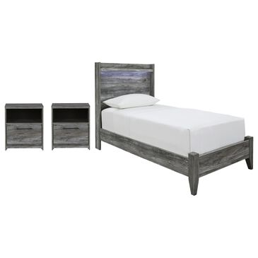 Ashley Baystorm 3-Piece Twin Panel Bed Set in Gray, , large