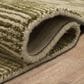 Karastan Broken Stripe 5" x 8" Moss Area Rug, , large