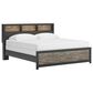 Ashley Broachmyn 4 Piece King LED Bookcase Bed Set in Black and Gray, , large