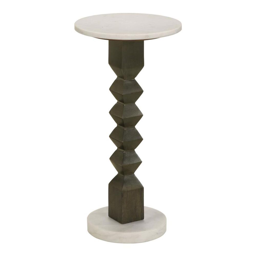 Pacific Landing Colette Accent Table in White & Dark Grey, , large