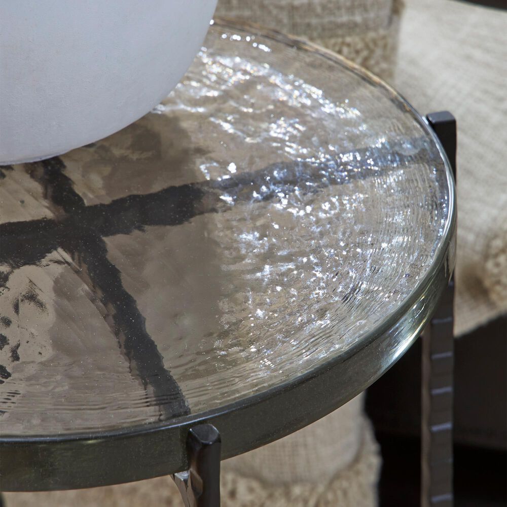 Ashley Newgoren Accent Table in Clear and Black, , large