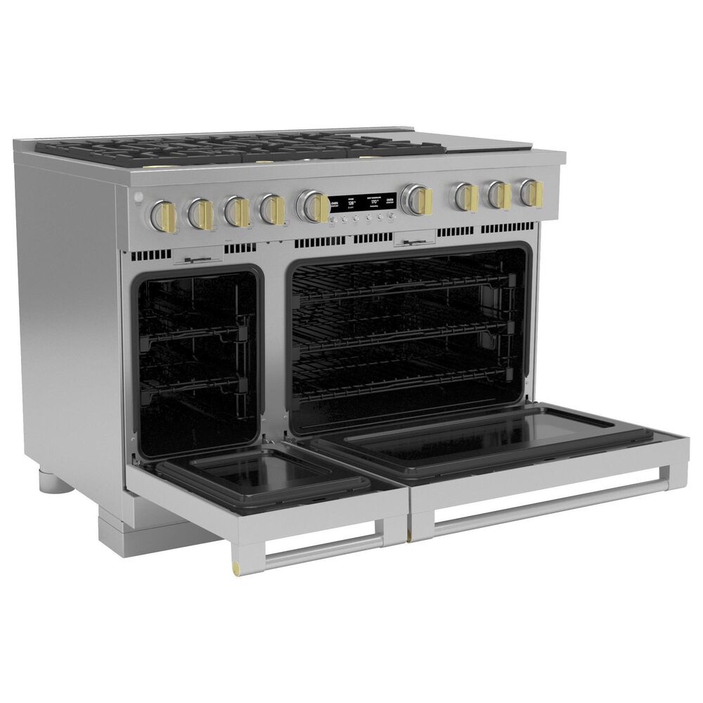 Monogram 48&quot; Dual-Fuel Professional Range with 6 Burners and Steam Clean in Stainless Steel, , large
