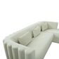 Tov Furniture Callie RAF Sectional in Cream Velvet, , large