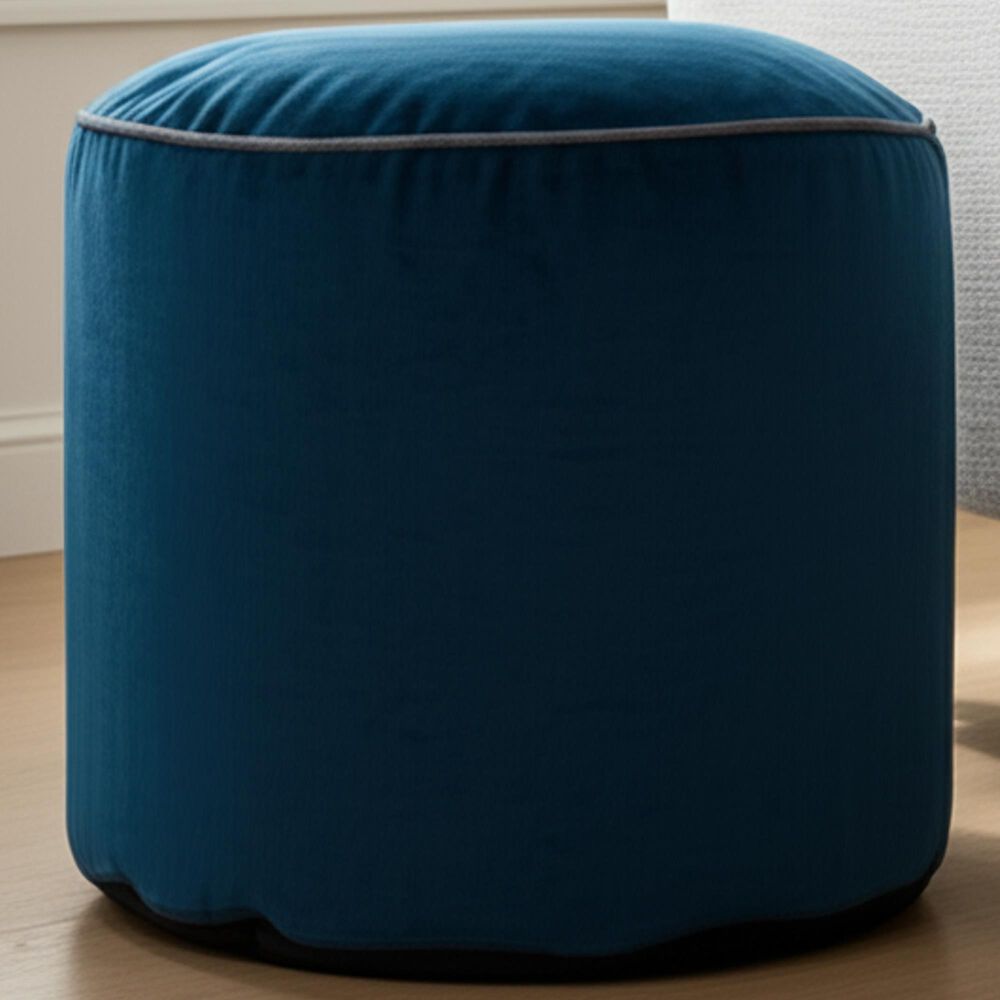 Howard Elliott Qiviut Tall Pouf in Royal, , large