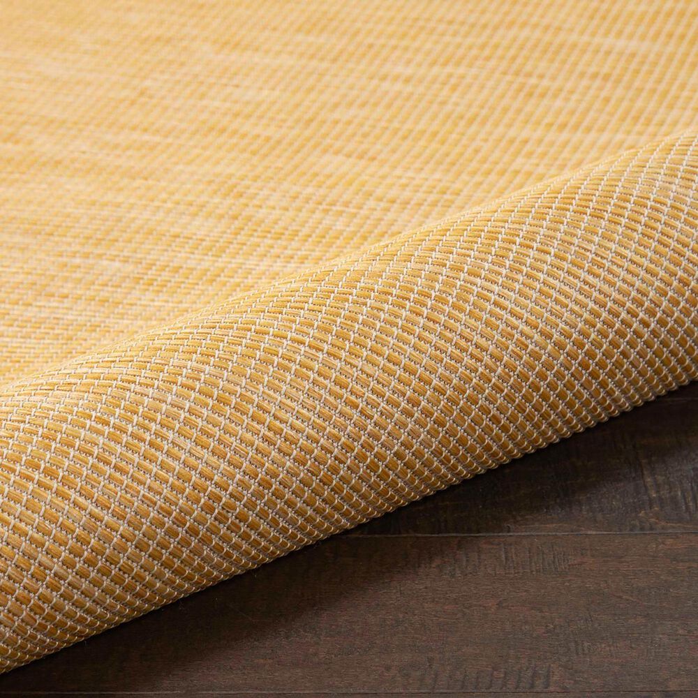 Nourison Positano 7&#39; x 10&#39; Yellow Indoor/Outdoor Area Rug, , large