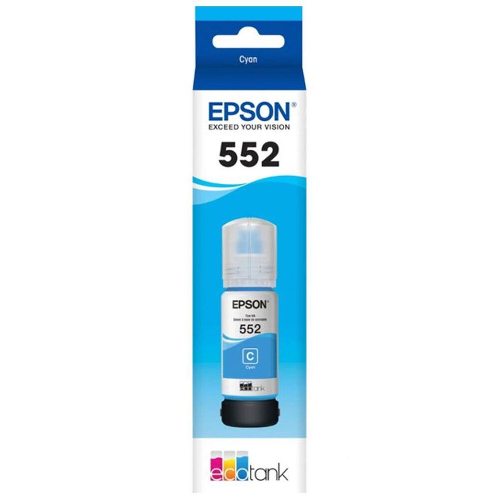 Epson Claria EcoTank Premium T552 70mL Dye Ink Bottle in Cyan, , large