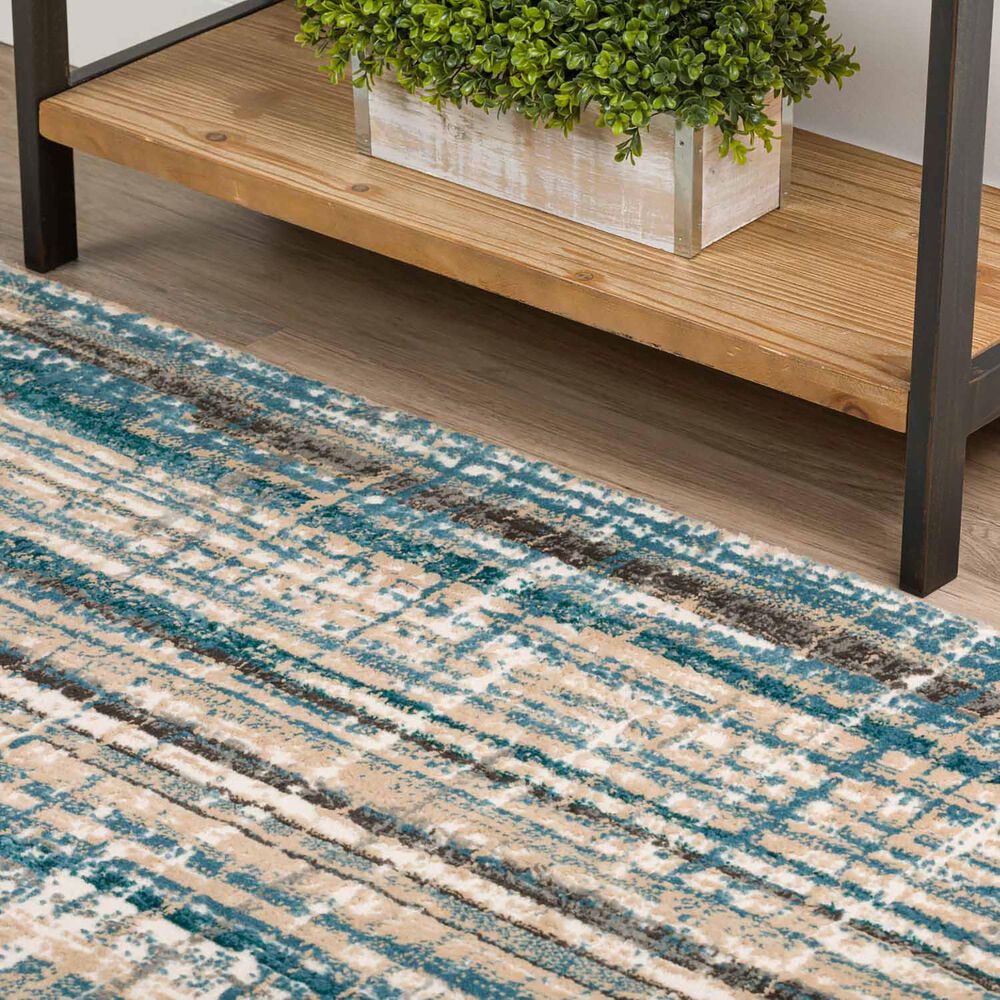 Dalyn Rug Company Karma KM8 5&#39;1&quot; x 7&#39;5&quot; Blue Area Rug, , large