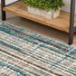 Dalyn Rug Company Karma KM8 5"1" x 7"5" Blue Area Rug, , large