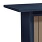 Ashley East Beach  Bar Table with Fire Pit in Navy Blue and Driftwood, , large