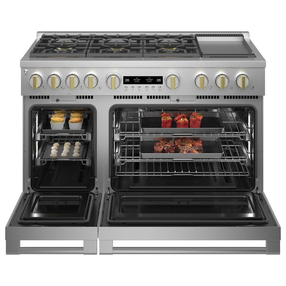 Monogram 48&quot; All Gas Professional Range with 6 Burners and Griddle in Stainless Steel, , large