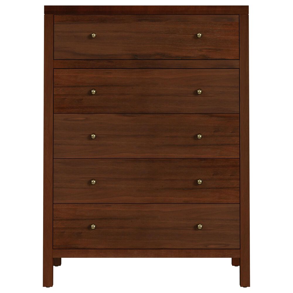 Butler Specialty Company Nora 5-Drawer Tall Dresser in Walnut, , large