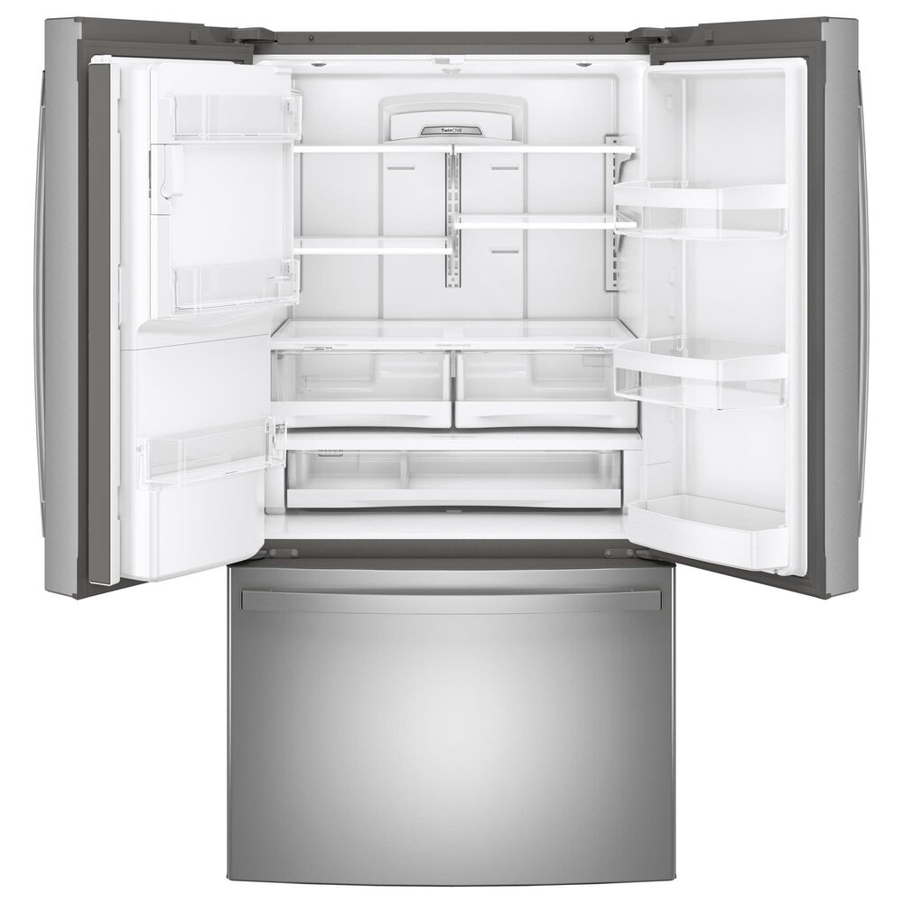 GE Appliances 2-Piece Kitchen Package with 27.7 Cu. Ft. French-Door Refrigerator and Pocket Handle Dishwasher in Fingerprint Resistant Stainless, , large