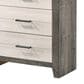 Crown Mark Rhett 4-Drawer Chest in Gray and White, , large