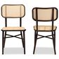 Baxton Studio Katina Side Chair in Dark Brown and Natural (Set of 2), , large