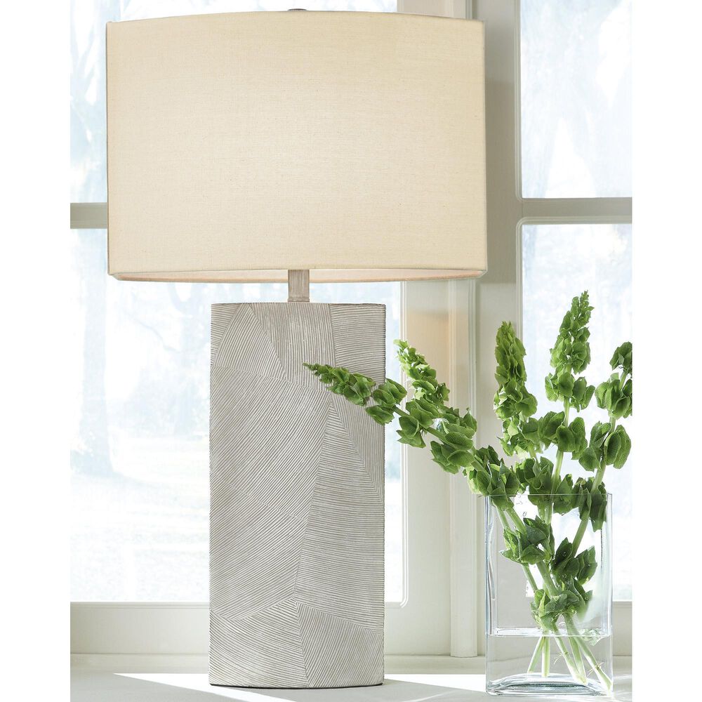 Ashley Bradard Table Lamp in Brown and Ivory, , large