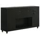 Pacific Landing Lorient Queen 5 Piece Set in Black with Fireplace, , large