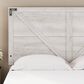 Ashley Shawburn Queen Platform Bed in White and Dark Charcoal Gray, , large