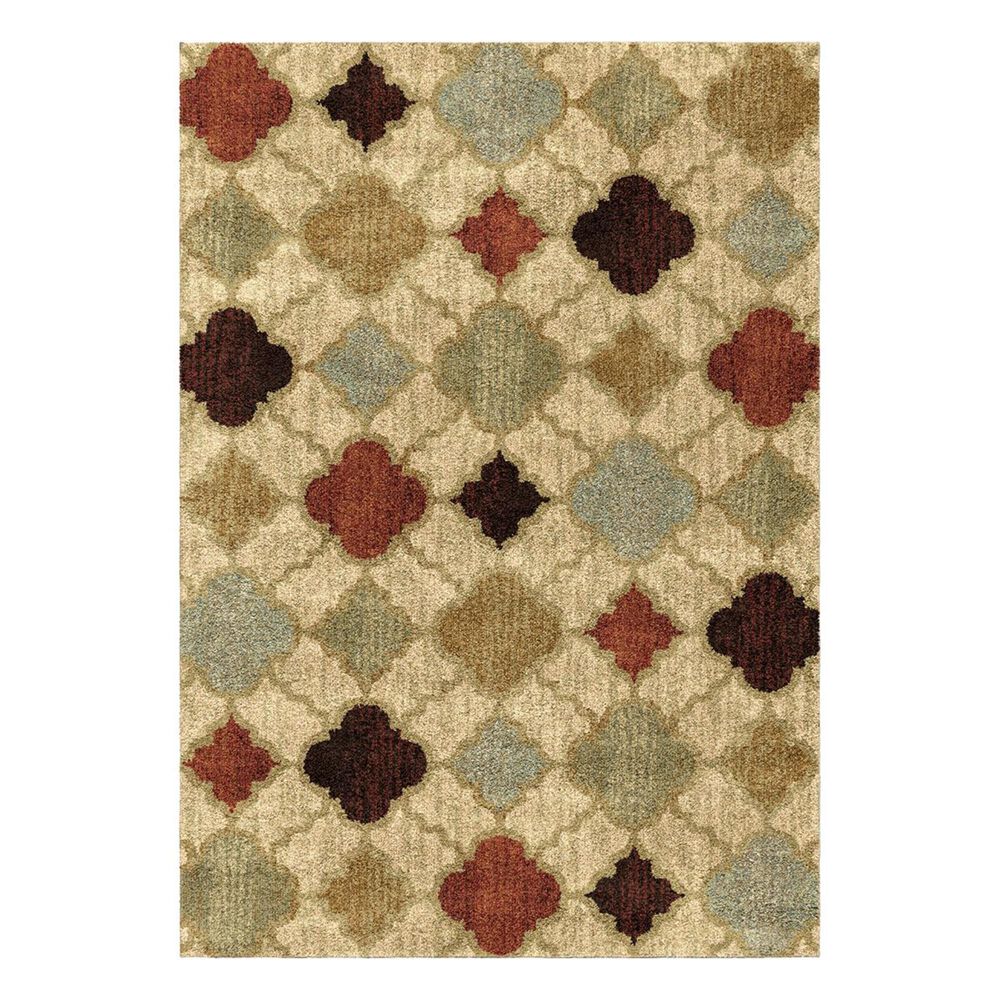 Orian Amer Heritage Malbeck 4314 5'3" x 7'6" Bisque Area Rug, , large