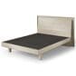 BDI Kara Queen Platform Bed and Two Nightstands in Washed Oak, , large