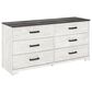 Ashley Shawburn 3-Piece Queen Bedroom Set in Whitewash and Charcoal Gray, , large