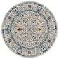 Amer Rugs Montana 7"6" Round Ivory and Yellow Area Rug, , large