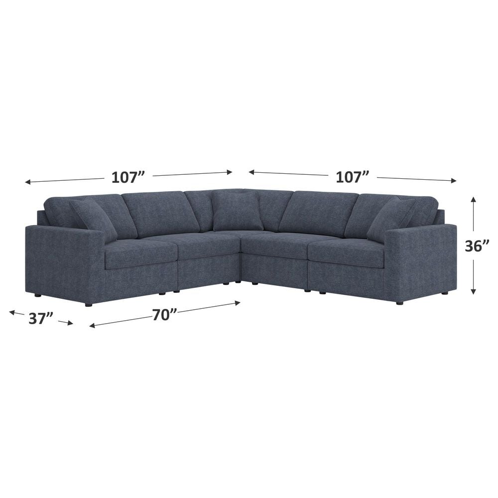 Ashley Modmax 5-Piece Sectional in Ink, , large