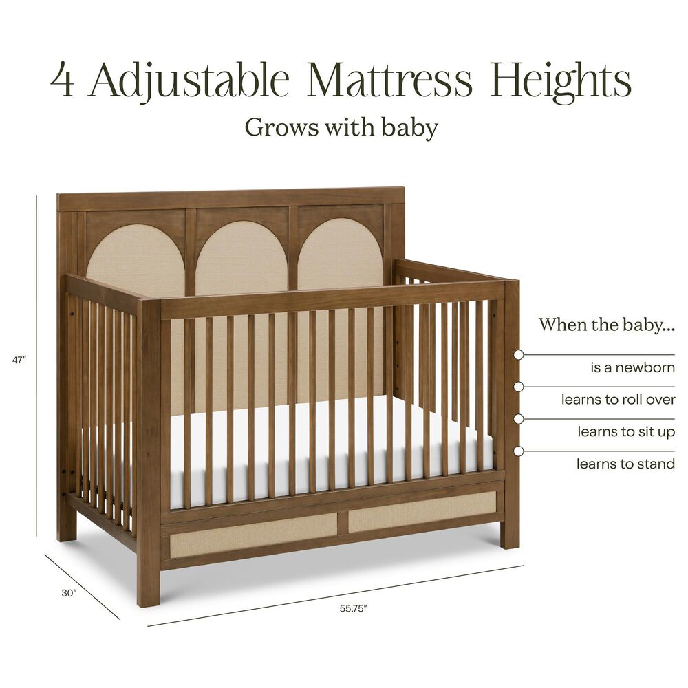 DaVinci Eloise 4-in-1 Convertible Crib in Natural Walnut, , large