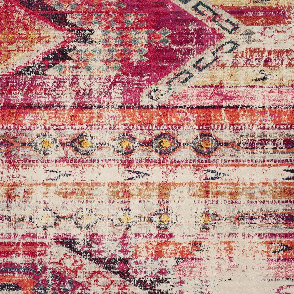 Safavieh Monaco MNC222D-212 2&#39;2&quot; x 12&#39; Magenta/Multi Runner, , large