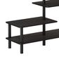HOMLUX Turn-N-Tube 3-Tier Side Display Rack in Espresso and Black, , large