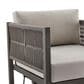 Hearth and Haven Mareike Outdoor Patio Swivel Glider Lounge Chair in Gray, , large